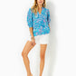 MIALEIGH ELBOW SLEEVE LINEN TOP