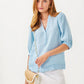MIALEIGH ELBOW SLEEVE LINEN TOP