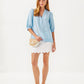 MIALEIGH ELBOW SLEEVE LINEN TOP