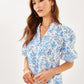 MIALEIGH ELBOW SLEEVE LINEN TOP