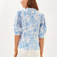 MIALEIGH ELBOW SLEEVE LINEN TOP