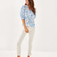 MIALEIGH ELBOW SLEEVE LINEN TOP