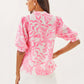 MIALEIGH ELBOW SLEEVE LINEN TOP