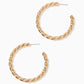TROPICAL TWIST HOOP EARRINGS