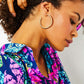 TROPICAL TWIST HOOP EARRINGS