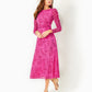 PRESLIE LONG SLEEVE MESH DRESS