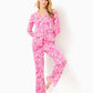 PJ KNIT LS BUTTON-UP TOP