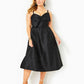 ELLARA JACQUARD MIDI BOW DRESS