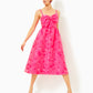 ELLARA JACQUARD MIDI BOW DRESS