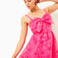 ELLARA JACQUARD MIDI BOW DRESS