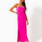 CARLYNN SATIN MAXI BOW DRESS