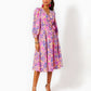SHIELA 3/4 SLEEVE COTTON DRESS