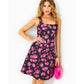 LEYA FLORAL JACQUARD DRESS