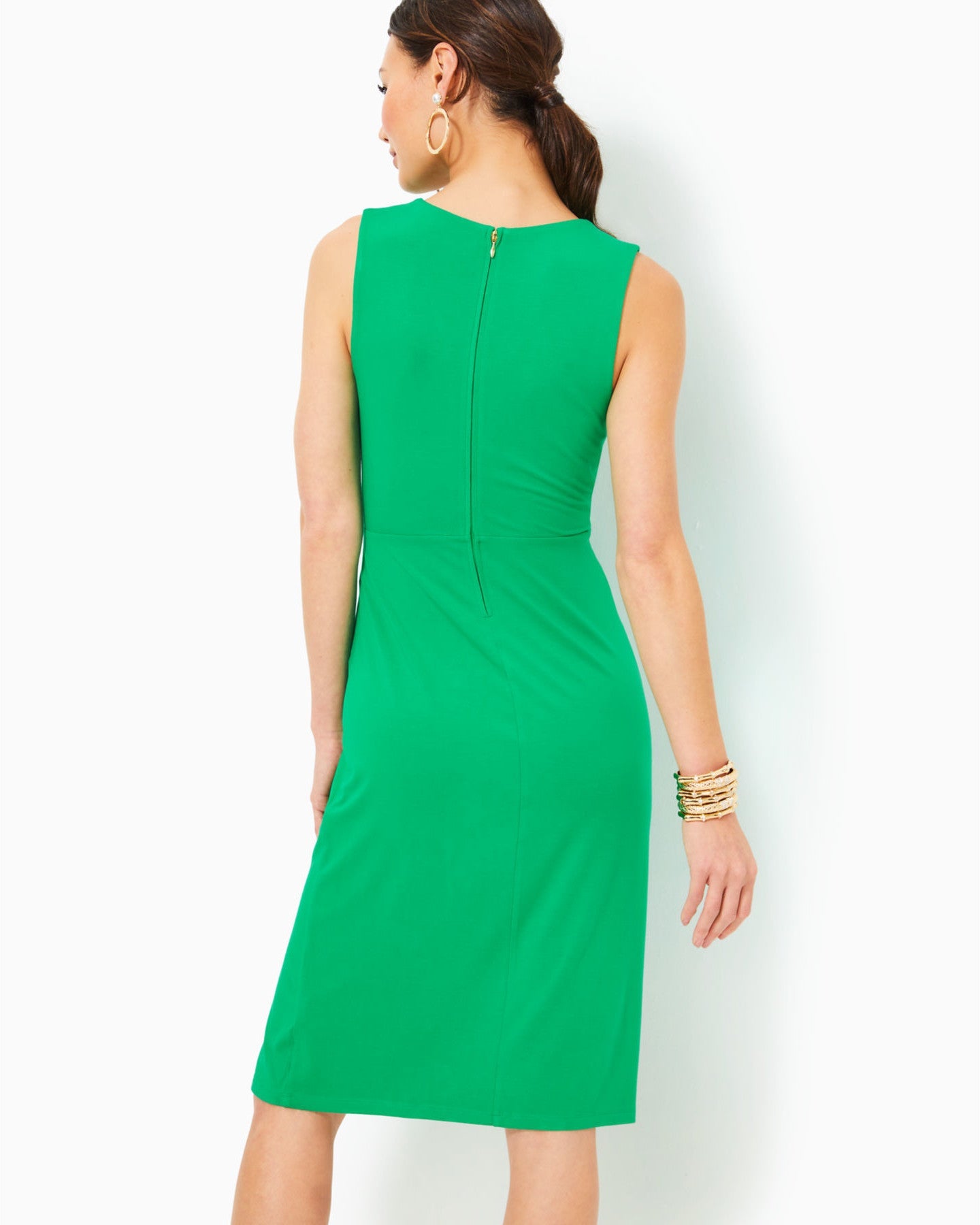ODELLA V-NECK MIDI DRESS