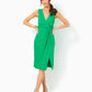 ODELLA V-NECK MIDI DRESS