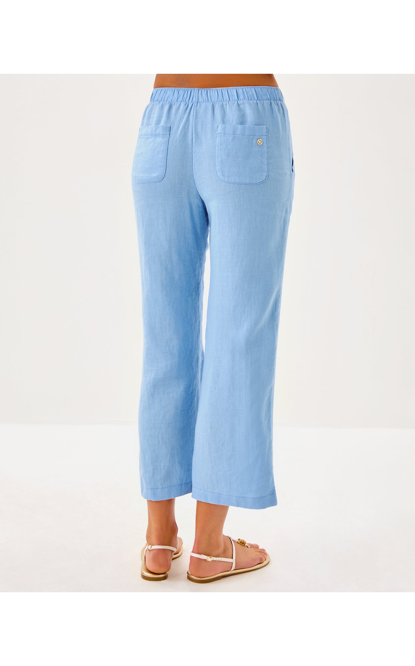 BRAWLEY LINEN CROP PANT