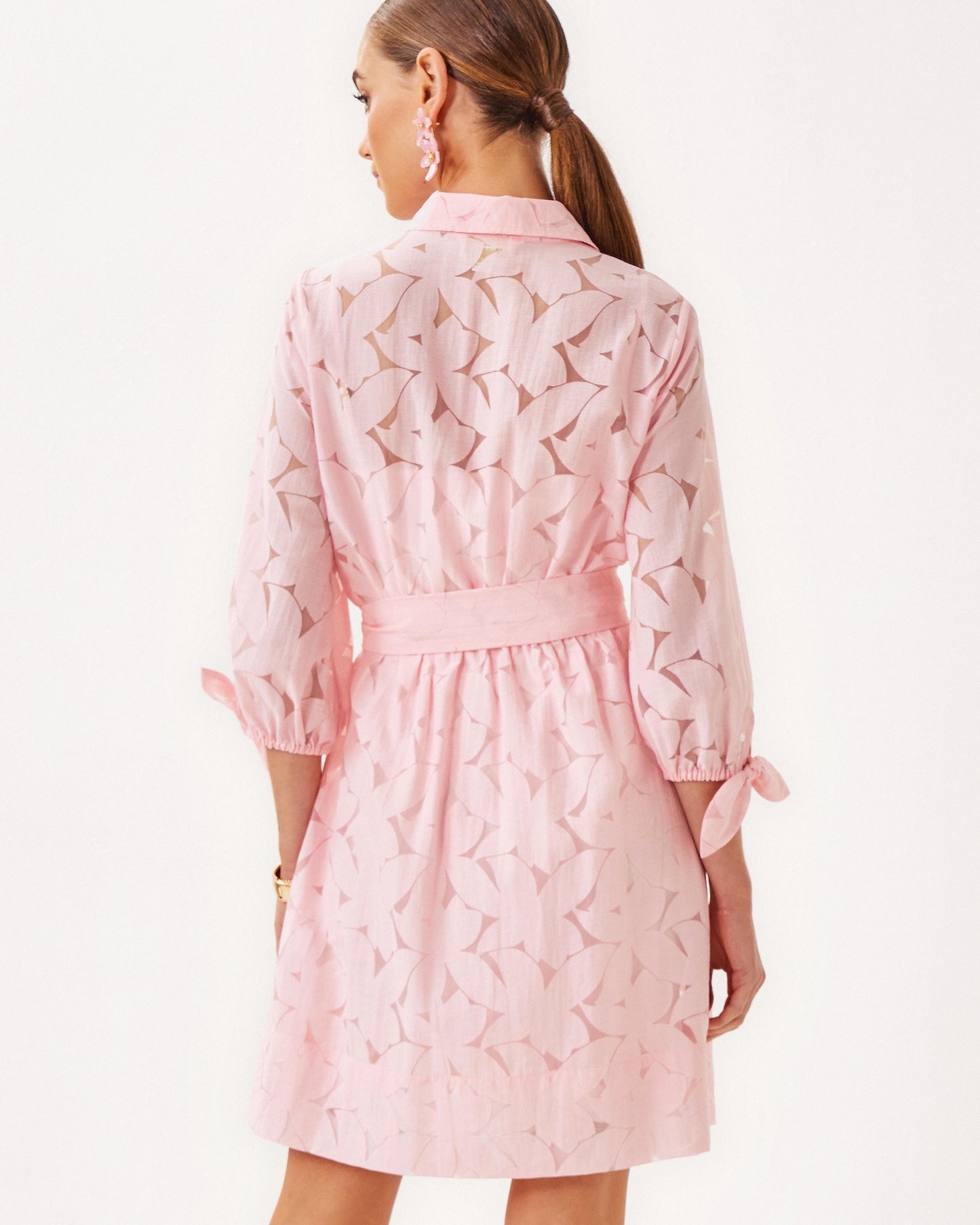 AMRITA 3/4 SLEEVE SHIRTDRESS