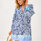 IRALANNE LONG SLEEVE POPOVER SHIRTDRESS
