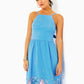 CHARLESE COTTON HALTER MIDI DRESS