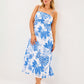 JORGIAN LINEN MIDI DRESS