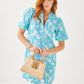 MIALEIGH ELBOW SLEEVE LINEN DRESS