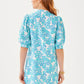 MIALEIGH ELBOW SLEEVE LINEN DRESS