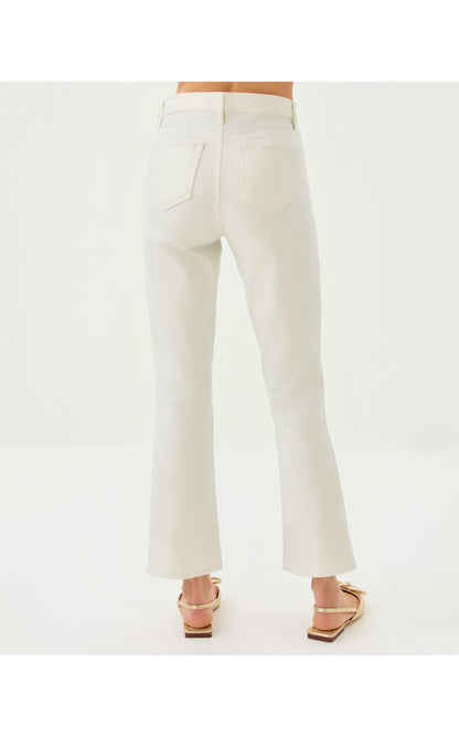 LIZA SHIMMER CROP FLARE PANT