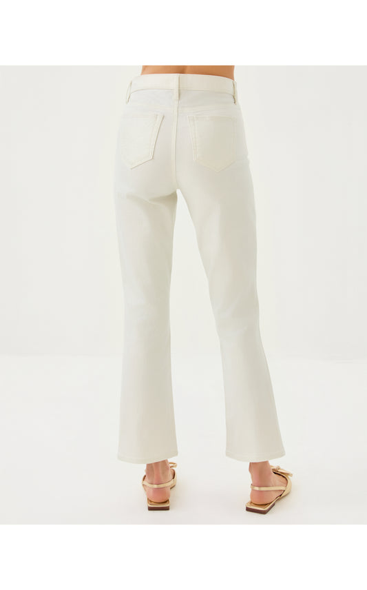 LIZA SHIMMER CROP FLARE PANT