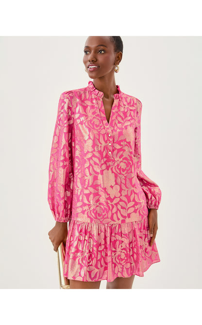 EVALINE SILK DRESS