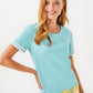 CLAIRMONT TRIMMED KNIT TOP