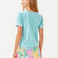 CLAIRMONT TRIMMED KNIT TOP