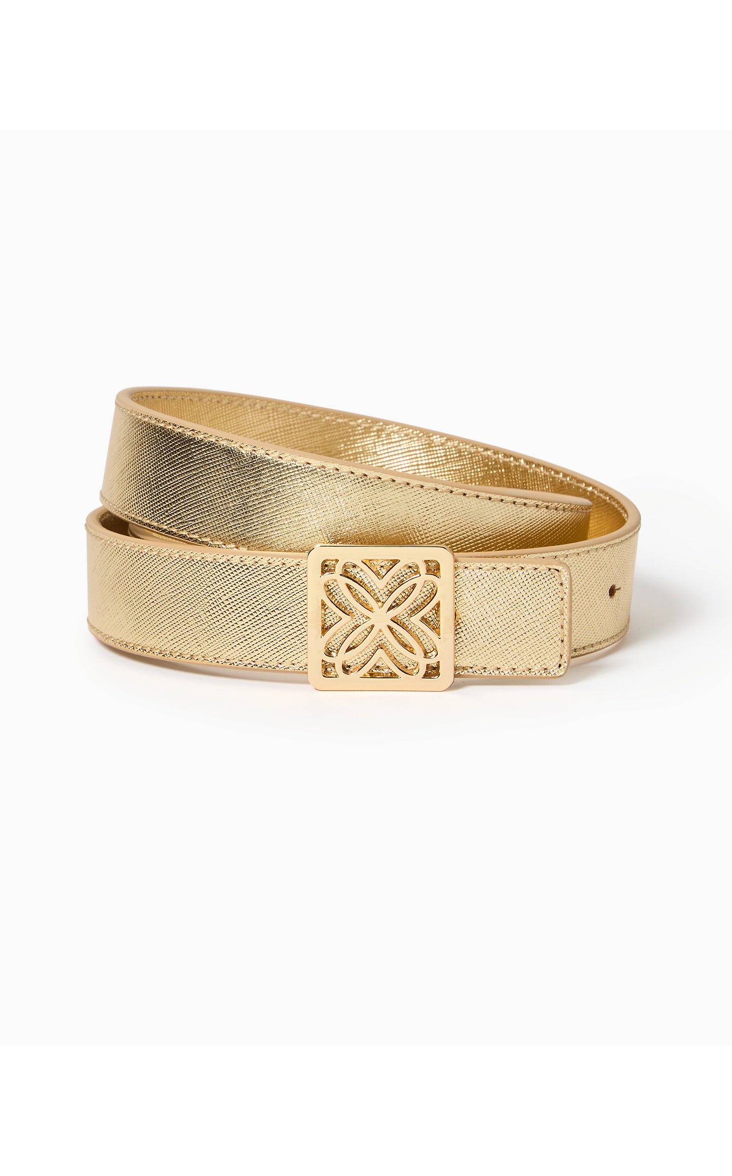 LP SKINNY LEATHER LOGO BELT