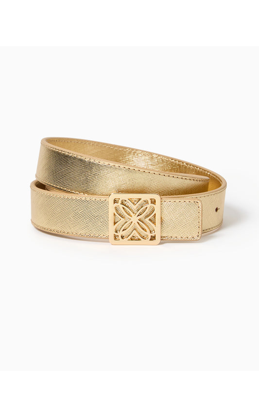 LP SKINNY LEATHER LOGO BELT