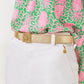 LP SKINNY LEATHER LOGO BELT