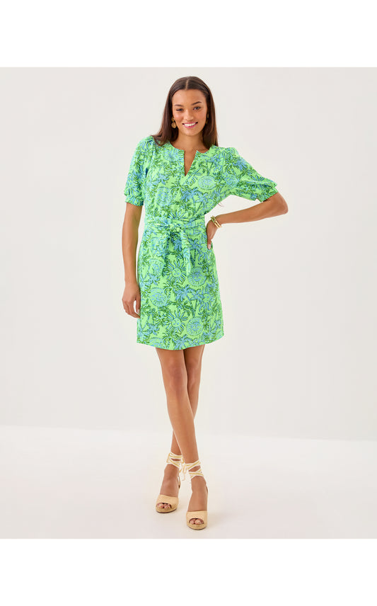 OLIVINE SHORT SLEEVE DRESS