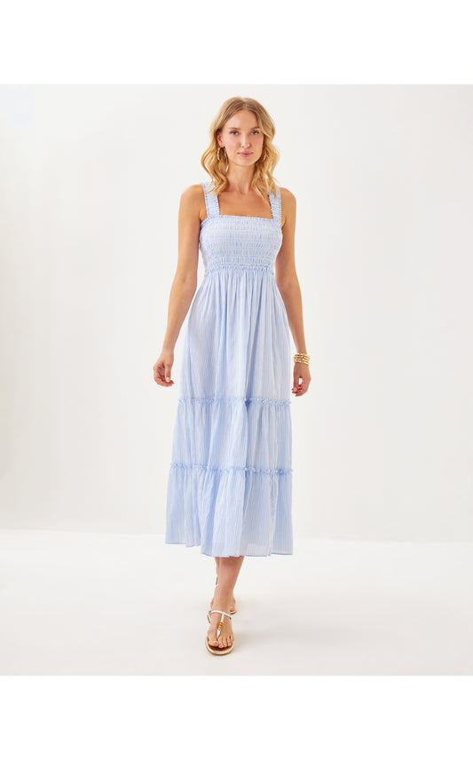 HADLY SMOCKED MAXI DRESS