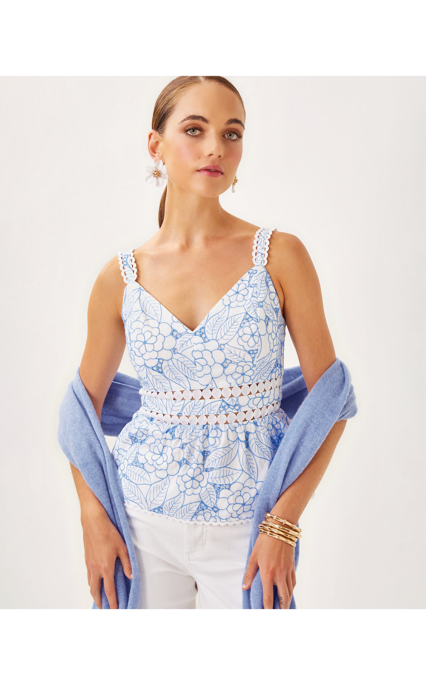 TIAH EYELET TOP