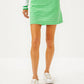 MONICA 15" PLEATED SKORT - FAUNA GREEN - PERFORMANCE GINGHAM
