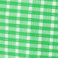 MONICA 15" PLEATED SKORT - FAUNA GREEN - PERFORMANCE GINGHAM