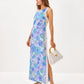 MARLEIGH STRETCH MAXI SHIFT DRESS