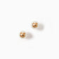 LP LOGO PEARL STUD EARRINGS