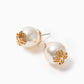 LP LOGO PEARL STUD EARRINGS
