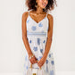 ZANNA EMBROIDERED COTTON MIDI DRESS