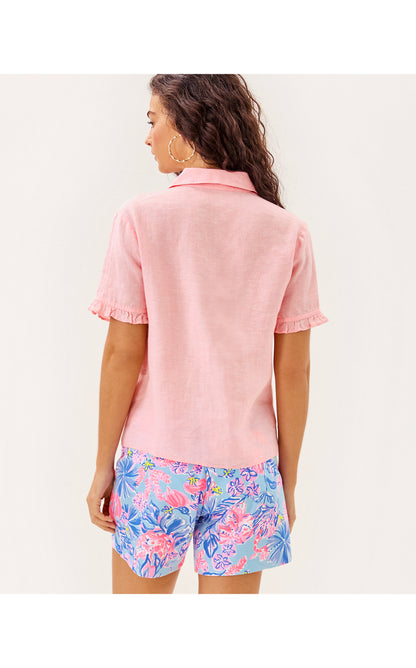 CARDEN RUFFLE TOP