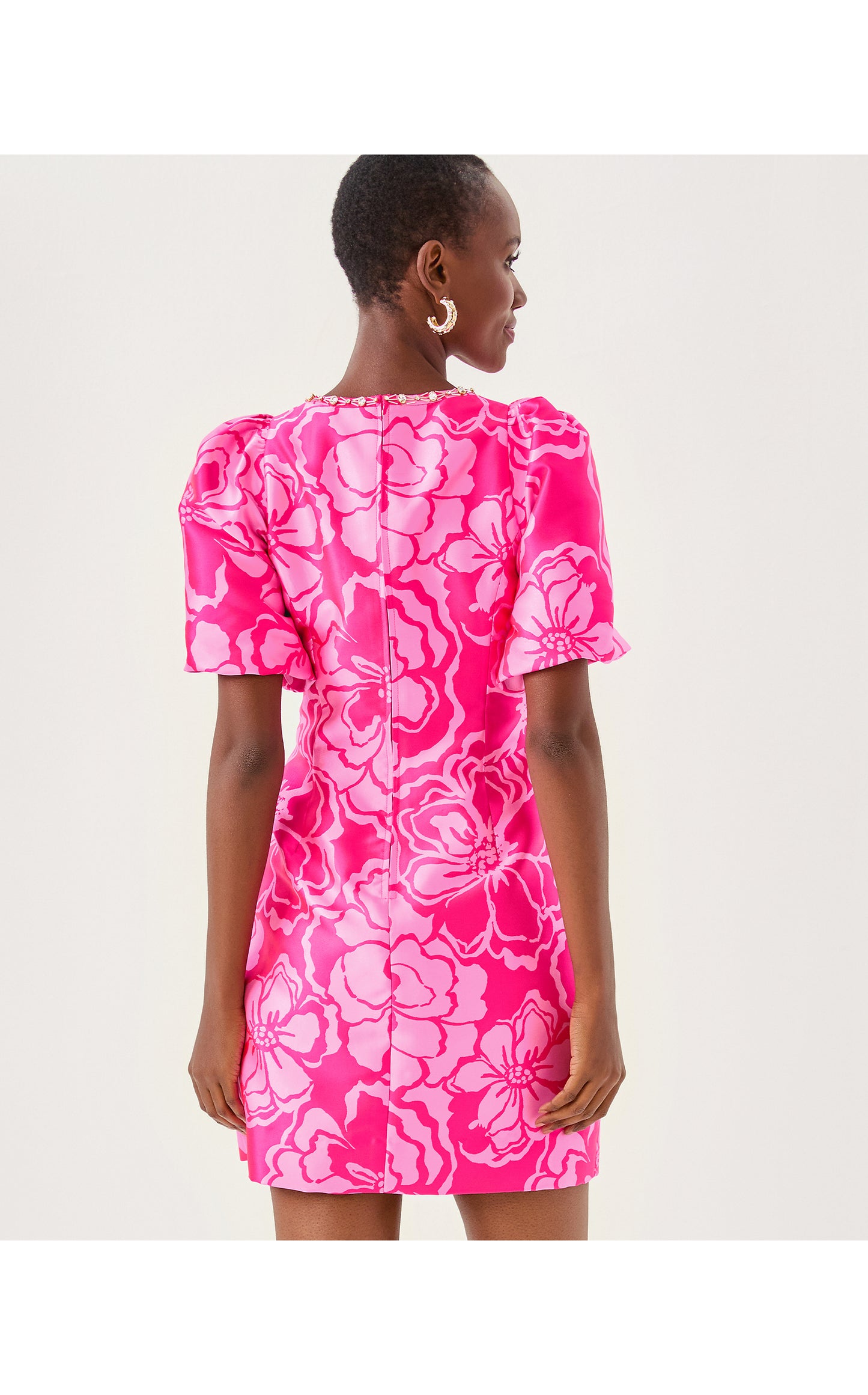 BRITNEE JACQUARD SHIFT DRESS