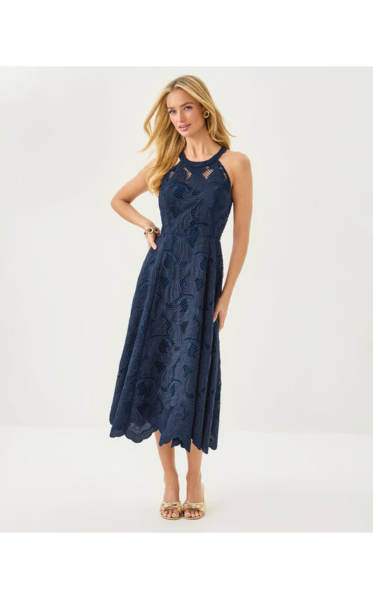 DENISE LACE MIDI DRESS