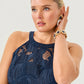 DENISE LACE MIDI DRESS