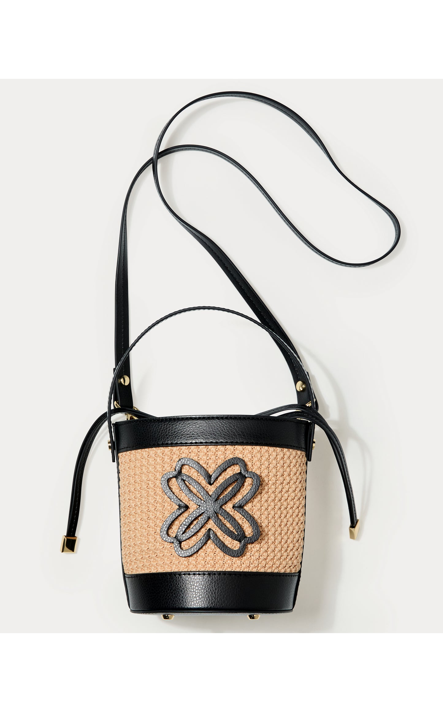 MALIA RAFFIA BUCKET BAG