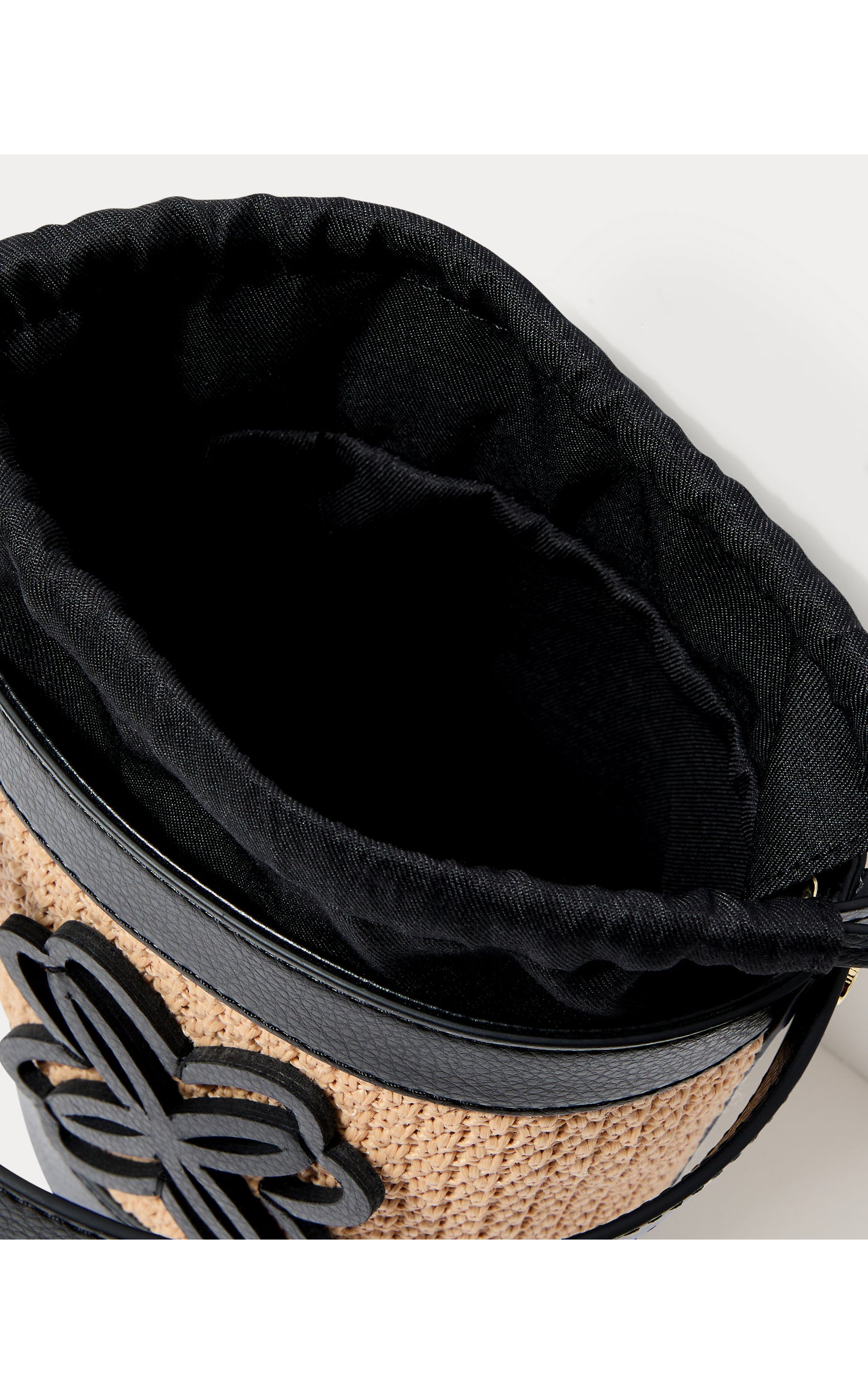 MALIA RAFFIA BUCKET BAG