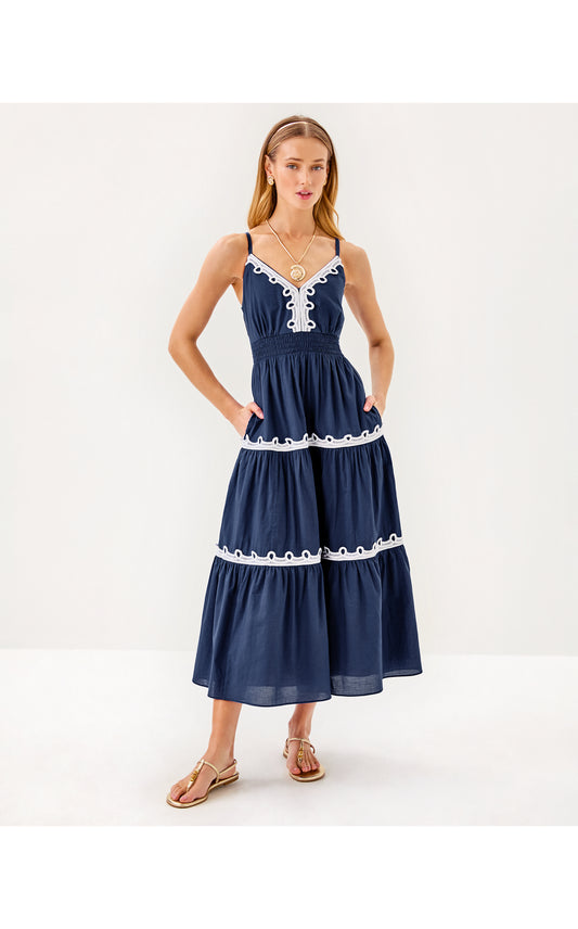 ZANNA COTTON MIDI DRESS